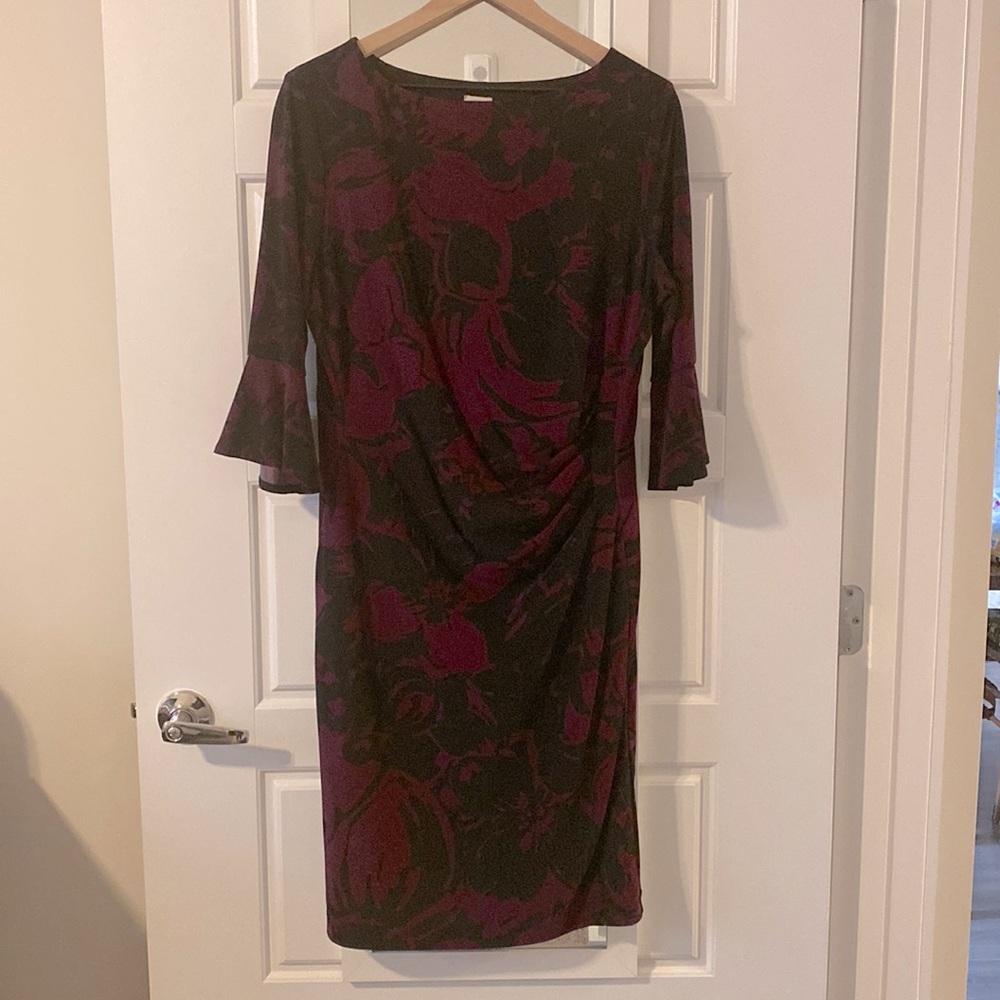 Anne Klein elbow length sleeve dress - size 14